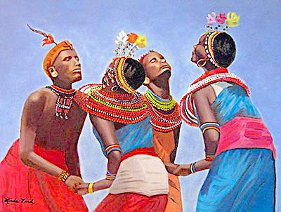 African Dancers Art