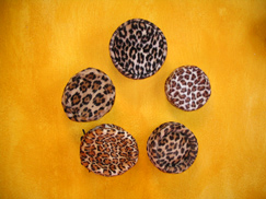 leopard skin buttons
