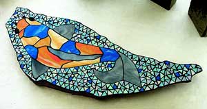 a carp swims into your mosaic dreams